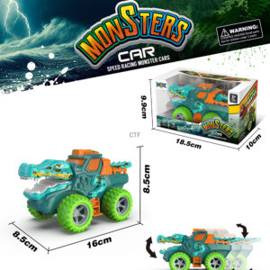 Friction Crocodile Truck With Motional Head & Tail in Doodle Printing
