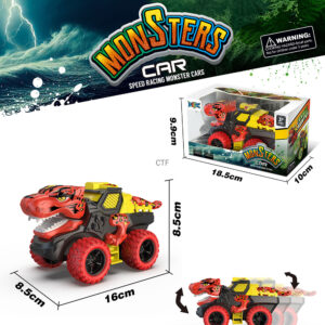 Friction Tiger Truck With Motional Head & Tail in Doodle Printing